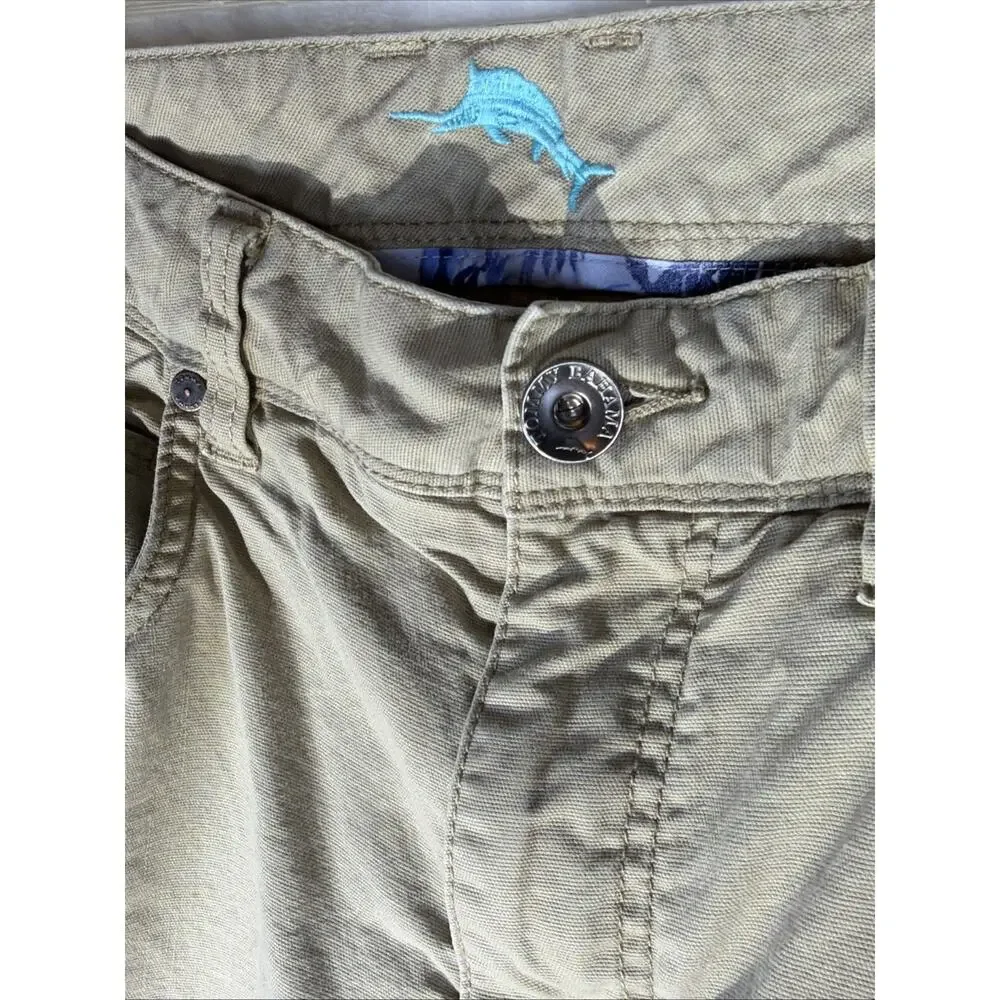 Tommy Bahama Jeans Khaki Pants Jeans Mens 32x34 Tan Utility Relaxed Fit Gorpcore